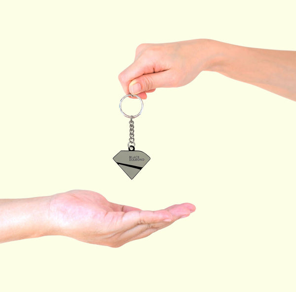 oh, Wanted Studio Keychain & Pendant - Black Diamond, Metal